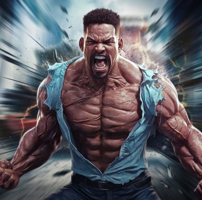 will smith as red hulk