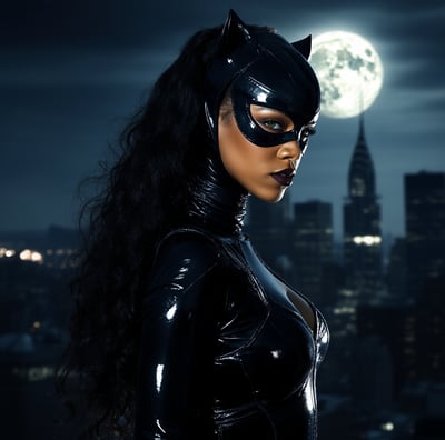 rihanna as serena kyle aka catwoman