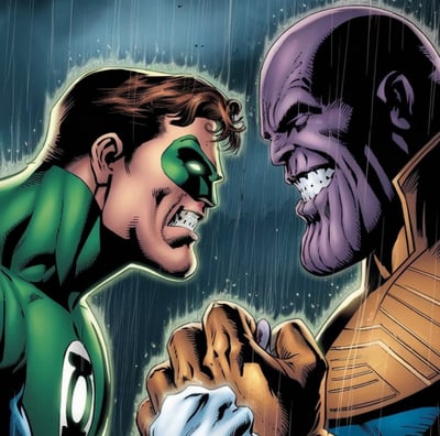 green lantern vs thanos