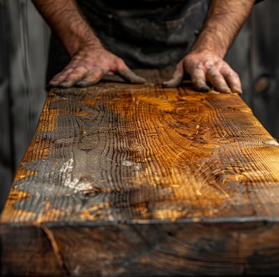 Restauración artesanal mueble madera