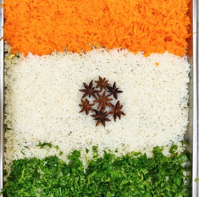 Indian Flag by Heartfelt Catering Service 