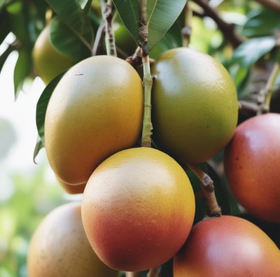 a basket of mango