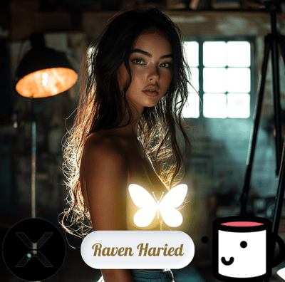 Discover an exclusive AI-generated collection featuring stunning raven-haired women. Elegantly style