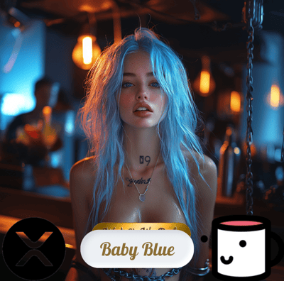 Step into a world of edgy allure with this one-of-a-kind NFT collection featuring stunning blue-hair