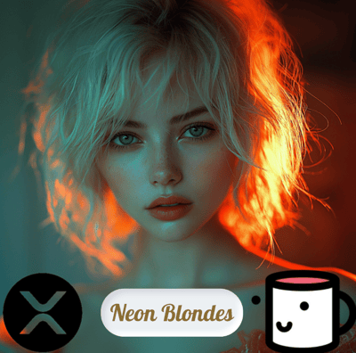Neon Blondes 🌟💛 Step into a vibrant world where neon lights shine brightly and captivating blondes