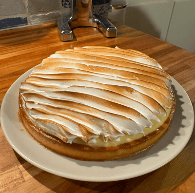 tarte au citron meringuée