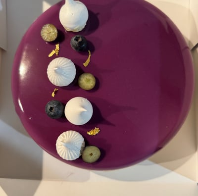 entremet myrtille vanille