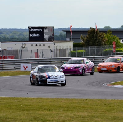 Nathan Williams Racing leading the pack at in the OT Coupe Cup 2025 at Snetterton.