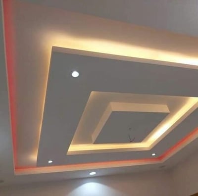 Modern ceiling design with LED lighting by Garnet Painting & Remodeling GA – Quality interior remodeling services.