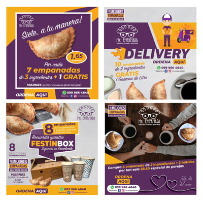 Contenidos para Redes Sociales - Mr. Empanada