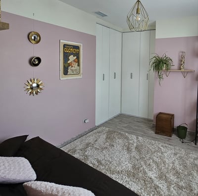 Chambre d'amis rose