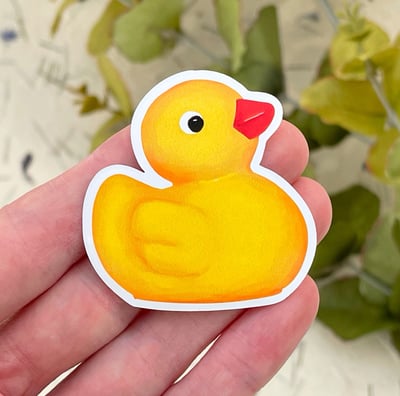 Rubber duck vinyl sticker
