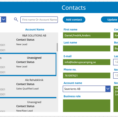 Power App Based CRM