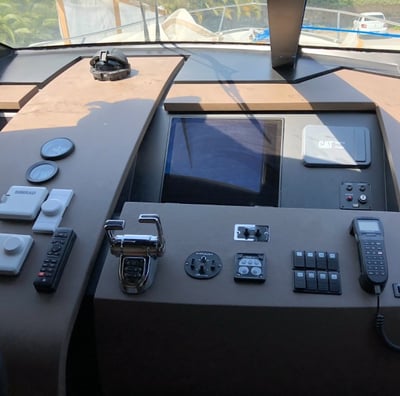dinc design yacht dummy and seat leather upholstery