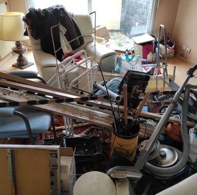 débarras d'un appartement