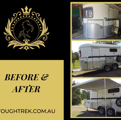 Float Respray, customized saddle rack, Awning supply and install, underbody deadener 