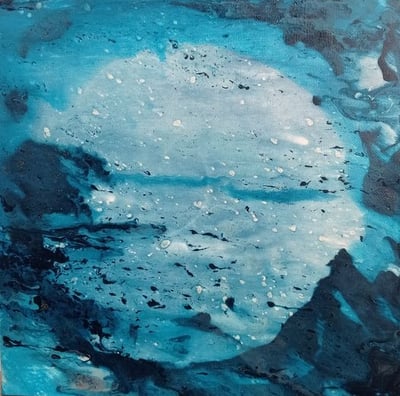 Crique de Lune - 20€ - 20x20 - Peinture acrylique - 2023