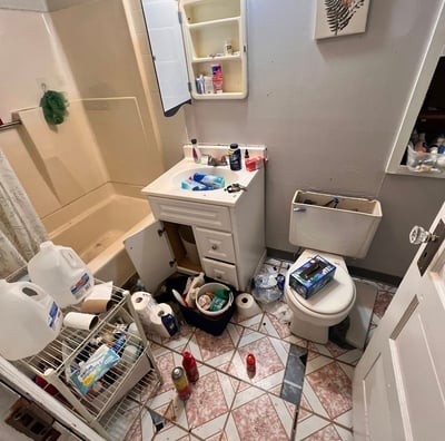 Bathroom Before Cleanout