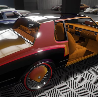 deep orange interior