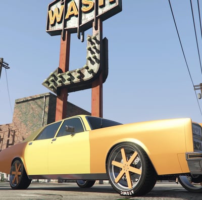 Clean Rims on New Police Vehicle Green Wood