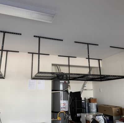 Installation of Garage Ceiling Racks