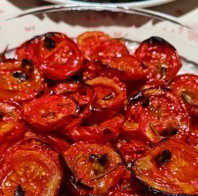 🍅 Pomodoro e melanzana al forno di legna by Indieblondie® from Le Marche in Italy™