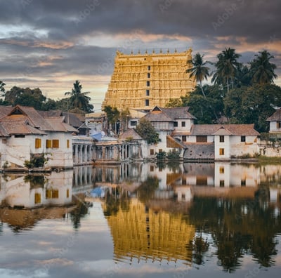 The stunning view of Shri Padmanabha Swamy Temple, Trivandrum