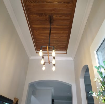 Tongue and Groove Ceiling and Crown