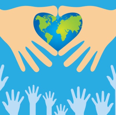 So many helping hands make the world go round. We need everyone working together!