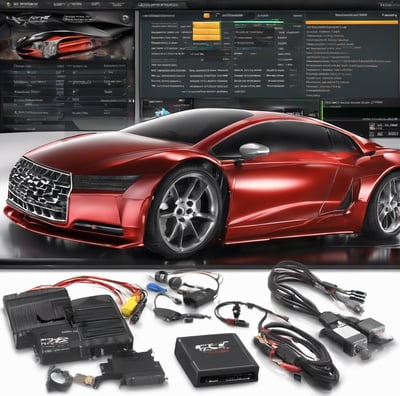 A sign reads 'Registered Motor Vehicle Repair Shop, State of New York' and is mounted against a red brick wall. The scene is illuminated by ambient lighting, casting shadows on the text and the wall.