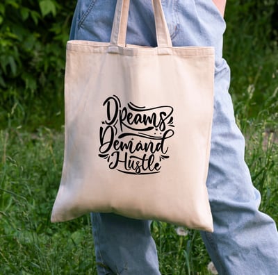 a person holding a bag