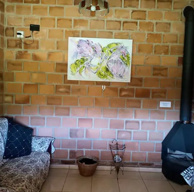 ambiente com lareira