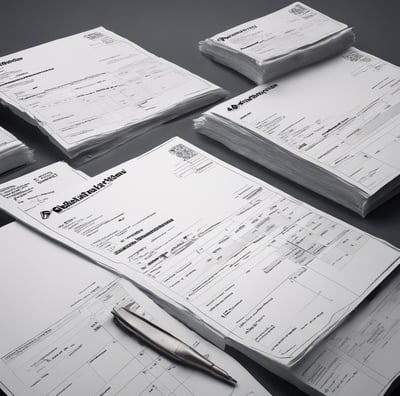 a man with a tattooed arm standing over a computer