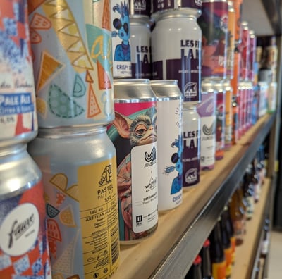 sélection de bières artisanales, craft beer