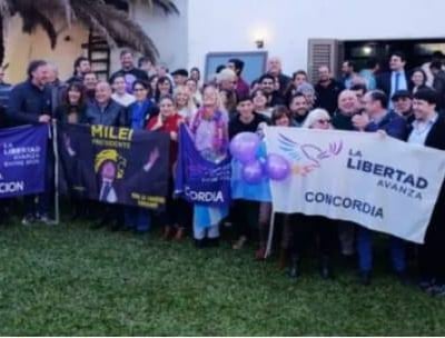 Acto de La Libertad Avanza en Concordia, junio 2025