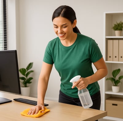 Commercial office cleaning service by Dust Be Gone creating productive workspace in Phoenix