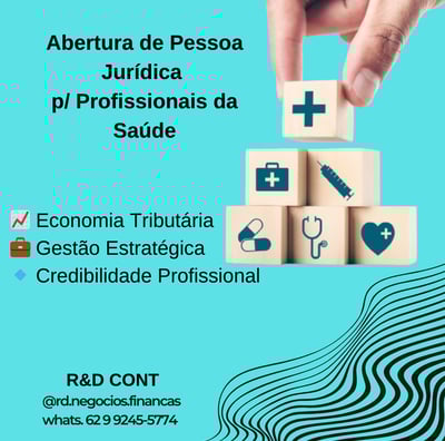 Vc profissional da saude a R&D Cont, faz vc pagar menos.