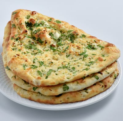 a stack of flatbreads on a plate