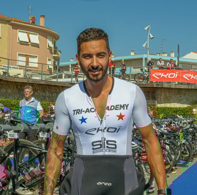 Portrait d'un participant du triathlon de Carqueiranne