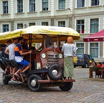 Beer Bike in Riga Old town