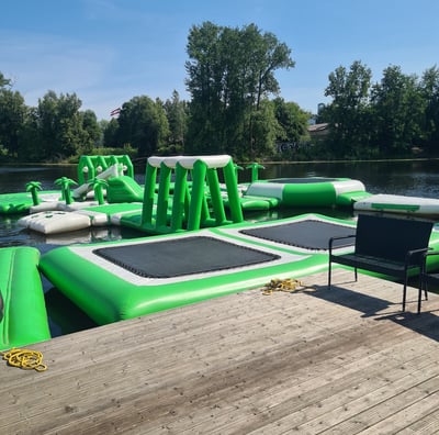 Inflatable park at Riga Party Port