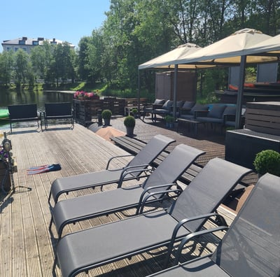 Sunbathing at Riga Party Port