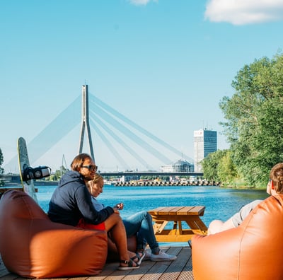 Chilling at the Party Port Riga