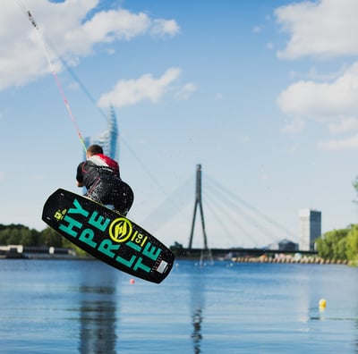 Wakeboarding at Riga Party Port