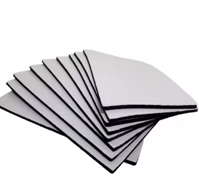 Neoprene sponge and fabric squares