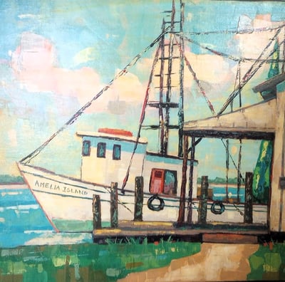 boat painting