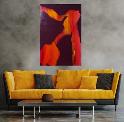Acrylic painting on canvas "Wine Before Five"