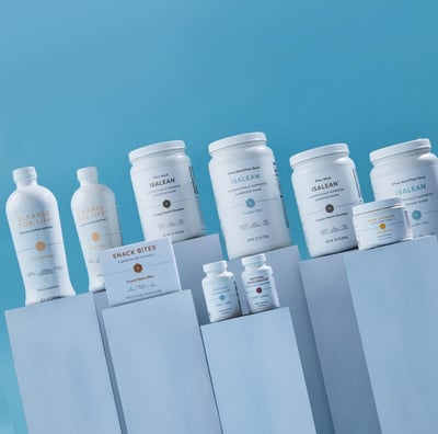 a variety of skin care products on display