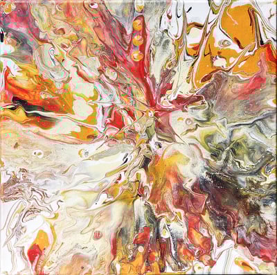 Or'ANGE  - 25€ - Peinture acrylique  29x 29 - 2024