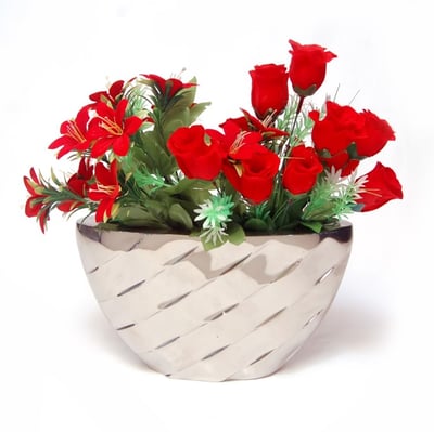 aluminium flower vase